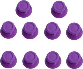 img 4 attached to 🎮 Set of 5 Purple Replacement Analog Stick Joystick Thumbsticks Thumb Grips Buttons for Playstation DualShock 4 PS4 Controller Gamepad
