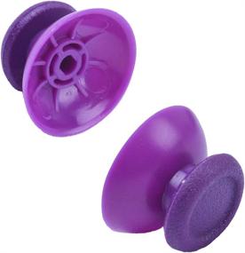 img 2 attached to 🎮 Set of 5 Purple Replacement Analog Stick Joystick Thumbsticks Thumb Grips Buttons for Playstation DualShock 4 PS4 Controller Gamepad