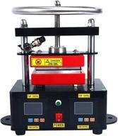 🔥 yaetek heat press machine: hand crank dual heated plates - manual heat transfer, dual element heating plates 110v 2.4"x4.7" (6x12cm) logo