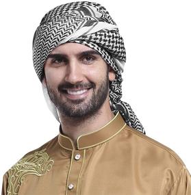 img 3 attached to 🧣 Breathable Headscarf: The Ultimate Keffiyeh Headcover for Men's Accessories