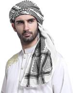 🧣 breathable headscarf: the ultimate keffiyeh headcover for men's accessories logo