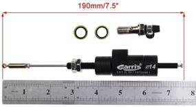 img 2 attached to Высокопроизводительный гидравлический суппортный цилиндр высокой эффективности WOOSTAR M8 x 1.25 мм для мотоциклов с гидравлическим сцеплением и тормозной приводной тягой - идеальная замена для дирт-байков, квадроциклов и скутеров - элегантный черный дизайн