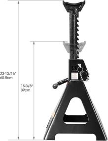 img 2 attached to 🔒 Torin 6 Ton (12,000 LBs) Double Locking Steel Jack Stands: 2 Pack, Black (AT46002AB)