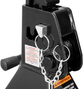 img 1 attached to 🔒 Torin 6 Ton (12,000 LBs) Double Locking Steel Jack Stands: 2 Pack, Black (AT46002AB)