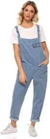 img 4 attached to 👩 Soojun Women's Casual Overalls: Stylish Jumpsuits, Rompers & Overalls for Fashion-Forward Medium Women