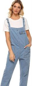 img 1 attached to 👩 Soojun Women's Casual Overalls: Stylish Jumpsuits, Rompers & Overalls for Fashion-Forward Medium Women