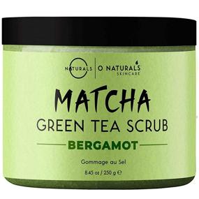 img 4 attached to 🍃 O Naturals Organic Matcha & Bergamot Scrub for Men - Exfoliating Face, Body & Foot Scrub. Advanced Anti-Aging Skincare Routine for Men. Reduces Blackheads, Helps with Acne & Minimizes Pores. Ultra Hydrating with Organic Oils - 8.45oz