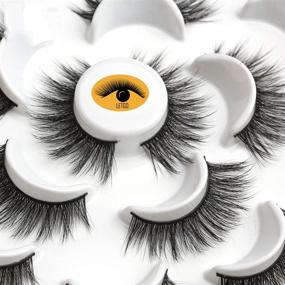 img 3 attached to 10 Pairs of 3D Faux Mink False Eyelashes: Long, Soft, Fluffy, Wispy, Natural – Handmade & Reusable for Thick, Dramatic Look Lashes – Makeup Essential