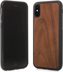 img 3 attached to Woodcessories iPhone X/Xs Walnut Case - EcoBump, Made of Real Wood