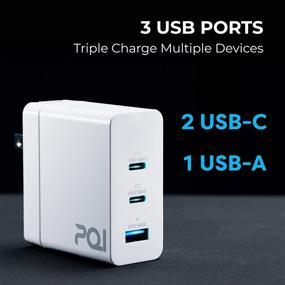 img 2 attached to 🔌 PQI 65W USB-C Charger with GaN Tech - Fast Charging for Apple iPhone/iPad Pro/MacBook/Laptop - Foldable Plug, Compact Design!