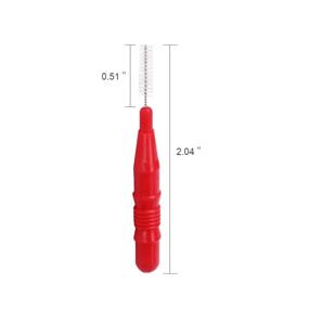 img 1 attached to 100 Count Interdental Slim Brush with Toothpick, Flossing Head for Oral Dental Hygiene