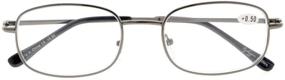 img 3 attached to Eyekepper Metal Frame Reading Glasses 3 Pair Valupac Metal Readers +3.0 with Spring Hinged Arms