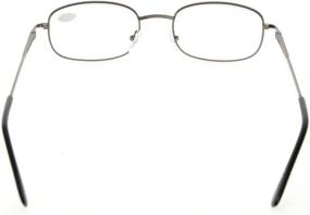 img 1 attached to Eyekepper Metal Frame Reading Glasses 3 Pair Valupac Metal Readers +3.0 with Spring Hinged Arms