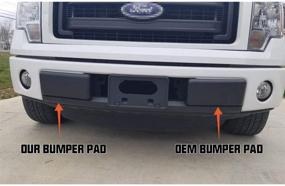 img 3 attached to 🚗 Winunite Bumper Guard Pad Bumper Cap Bumper Cover Replacements for 2009-2014 F-150 Super Crew (Excludes SVT and Ecoboost Models)