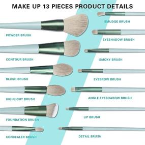 img 2 attached to Makeup Brushes Professional Eyebrow Storage