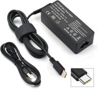 💡 high-quality usb c type-c laptop adapter charger for lenovo ideapad yoga 720/730/730s, yoga 910/920/c930/c940, thinkpad e580/e480/x270/x280 - power cord included logo