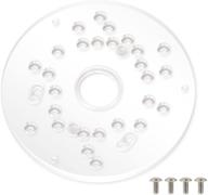 🛠️ universal router base plate for trim routers by powertec - compact router plate with screws logo