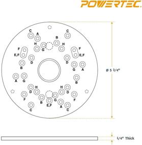 img 1 attached to 🛠️ Universal Router Base Plate for Trim Routers by POWERTEC - Compact Router Plate with Screws