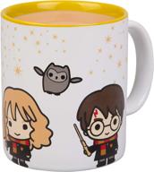 harry potter coffee mug - chibi harry, hermione, and ron ☕️ design - perfect gift for any potterhead - 11 oz ceramic cup logo