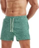 aimpact men's 5-inch athletic workout shorts: casual jogger short pants for men logo
