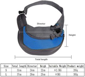 img 3 attached to 🐾 Convenient and Comfortable: PETEMOO Pet Sling Carrier Bag – Perfect Hands-Free Dog Cat Travel Shoulder Bag with Adjustable Strap and Zipper