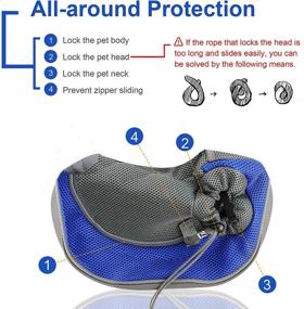 img 2 attached to 🐾 Convenient and Comfortable: PETEMOO Pet Sling Carrier Bag – Perfect Hands-Free Dog Cat Travel Shoulder Bag with Adjustable Strap and Zipper