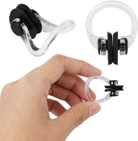 img 3 attached to SAVITA Waterproof Silica Gel Swimming Nose Clip: Perfect for Kids and Adults