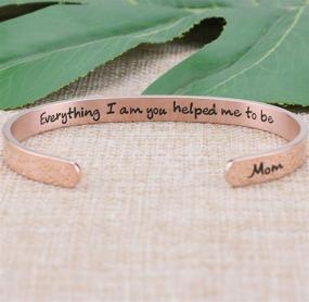 img 3 attached to 🌹 Rose Gold Cuff Inspirational Bracelets: Empowering Gifts for Women and Girls"