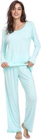 img 4 attached to 🌿 GYS Women's Bamboo Sleeved Pajamas - Stylish Women's Clothing for Ultimate Comfort