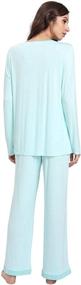 img 2 attached to 🌿 GYS Women's Bamboo Sleeved Pajamas - Stylish Women's Clothing for Ultimate Comfort
