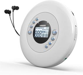 img 4 attached to 🎧 Ultimate Portable CD Player: Rechargeable with LCD Display, Anti-Skip, AUX Cable, Headphones Included - Lightweight & Sport Ready!