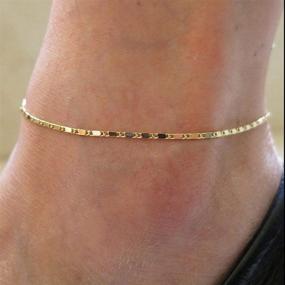 img 4 attached to Ножной браслет Jozape Simple Anklet Chain