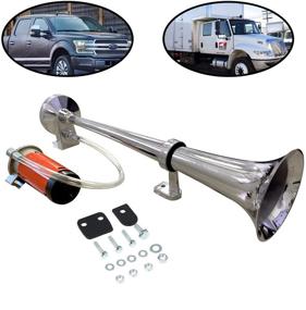 img 4 attached to Lebogner Single Trumpet Air Horn - Super Loud 150DB Compressor for Trucks, SUVs, Cars, Boats, and Trains - Includes Mounting Hardware (Relay, Switch, and Wiring Kit Not Included)