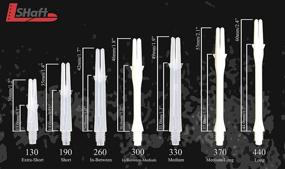 img 1 attached to 🎯 LSTYLE Dart Shafts: L-Shaft Silent - Spinning Nylon Dart Stems with Champagne Rings - Ultimate Precision for Dart Enthusiasts