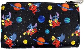 img 3 attached to Кошелек Loungefly Disney Stitch с полностью обшитым узором