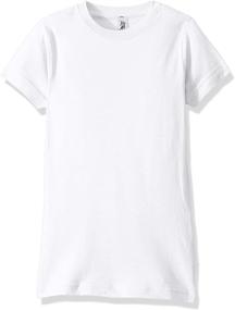 img 1 attached to 👚 Marky G Apparel Girls' Big Sportswear Fine Jersey Extended Length Tee