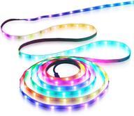 🌈 aclorol ws2812b led strip light: individually addressable dream color, arduino/raspberry compatible, 16.4ft, 150 rgb smd pixels логотип