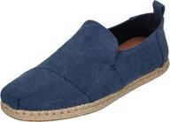 👞 stylish toms deconstructed alpargata washed canvas men's shoes: a perfect blend of comfort and fashion logo