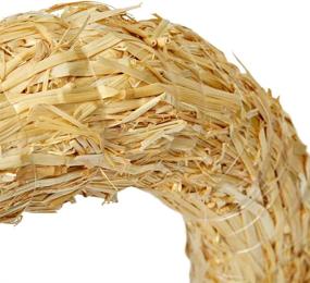 img 2 attached to 🌾 FloraCraft Straw Wreath 12 Inch Natural Form