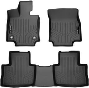 img 4 attached to 🚗 MAX LINER 2 Row Custom Fit Black Floor Mat Liners for 2019-2021 Toyota RAV4 (Excluding Hybrid Models)