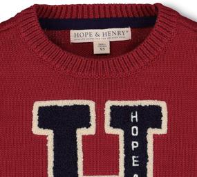 img 3 attached to 👕 Stylish and Reliable: Hope Henry Varsity Pullover Sweater for Boys' Clothing