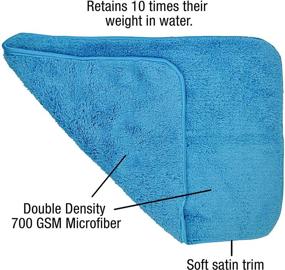 img 1 attached to 🔒 Eurow Double Density Microfiber Soft Fluffy Absorbent Shag Towels - Scratchless Cleaning, Drying, and Detailing - 700GSM, 12 X 16 Inches - 3 Pack