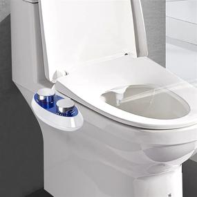 img 3 attached to 🚽 Premium Bidet Toilet Seat Attachment - Dual Nozzle Nebulastone Non-Electric Bidet Spray, Self Cleaning, Adjustable Pressure Control - Ideal for Sanitary and Feminine Wash - Easy to Install