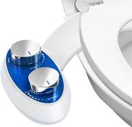 🚽 premium bidet toilet seat attachment - dual nozzle nebulastone non-electric bidet spray, self cleaning, adjustable pressure control - ideal for sanitary and feminine wash - easy to install logo