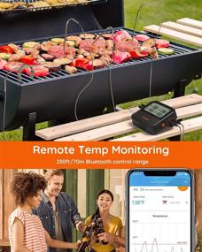 img 1 attached to 🌡️ Govee Bluetooth Meat Thermometer: Ultimate Kitchen Grill Thermometer with 4 Probes, Remote Monitoring & Alert Notification