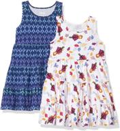 👗 adorable spotted zebra sleeveless dresses for princess girls: exceptional quality in girls' clothing! logo