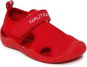 img 4 attached to Красные детские сандалии Nautica: идеальная защита для активных детей