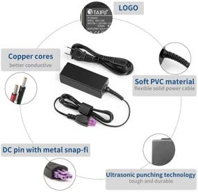 img 1 attached to 🔌 TAIFU 22V адаптер питания для принтера AC для HP Deskjet 1010 1012 1510 1518 0957-2385: Все-в-одном вариант сетевого кабеля США.