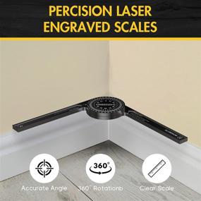 img 1 attached to Xth Nth Protractor Featuring Laser Inside Carpenters