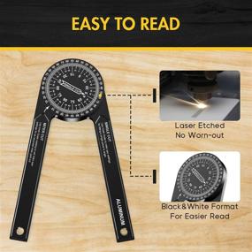 img 2 attached to Xth Nth Protractor Featuring Laser Inside Carpenters